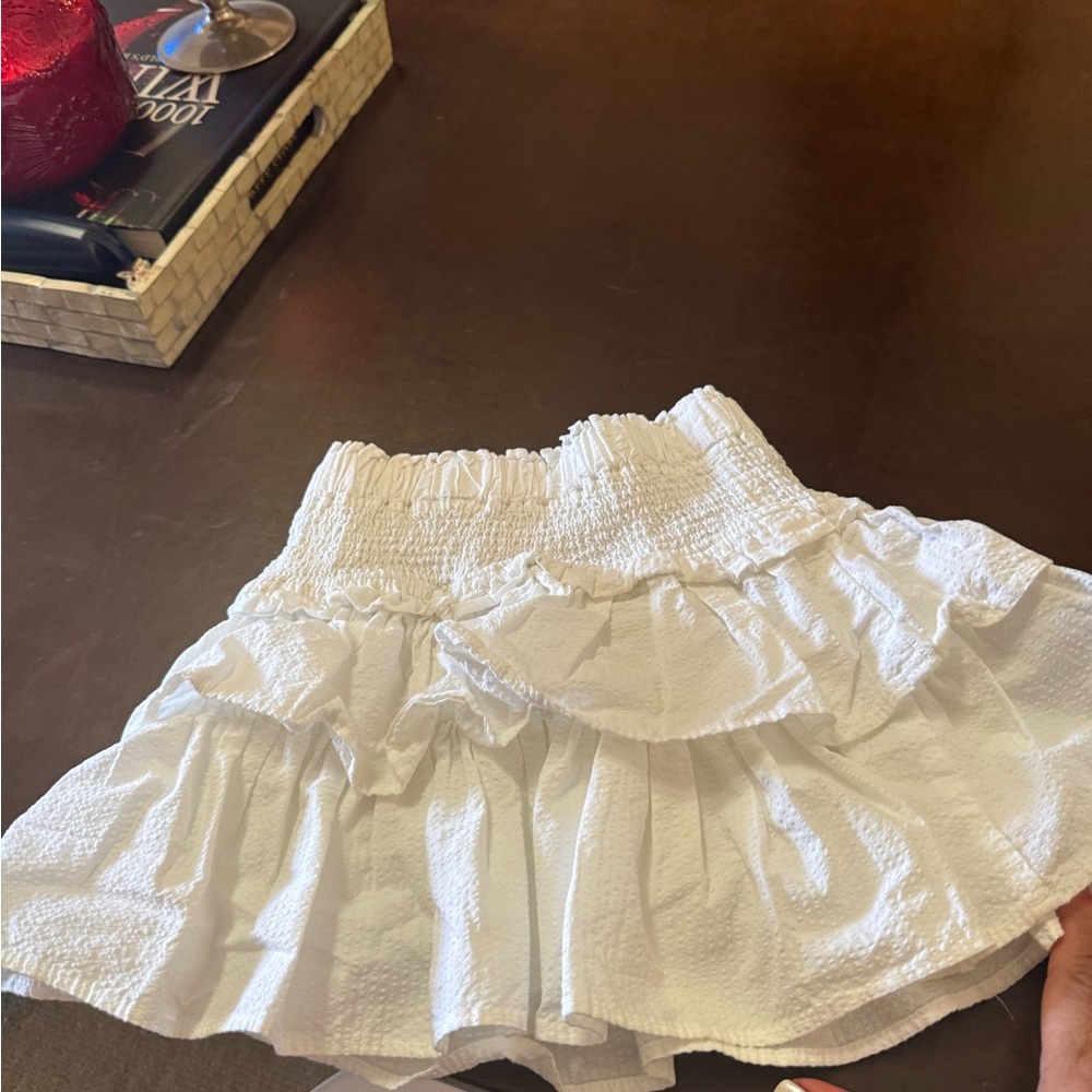 Janie and Jack White Ruffled Mini Skirt